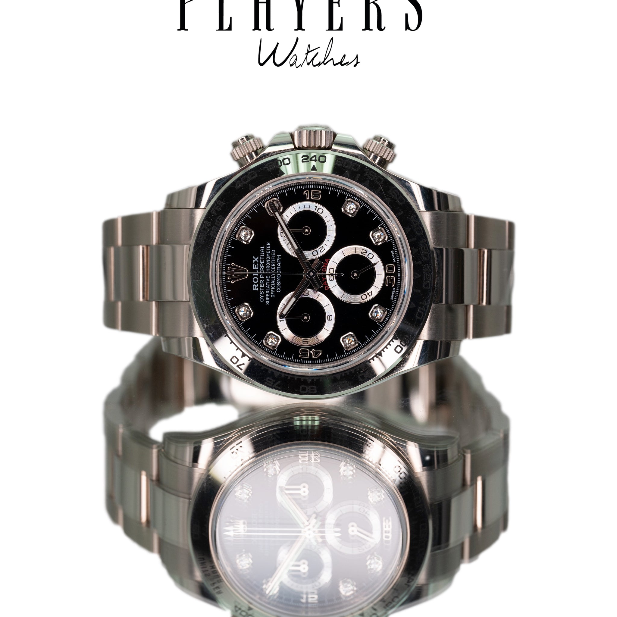 Rolex Daytona 116509 (White Gold with Diamond Markers)
