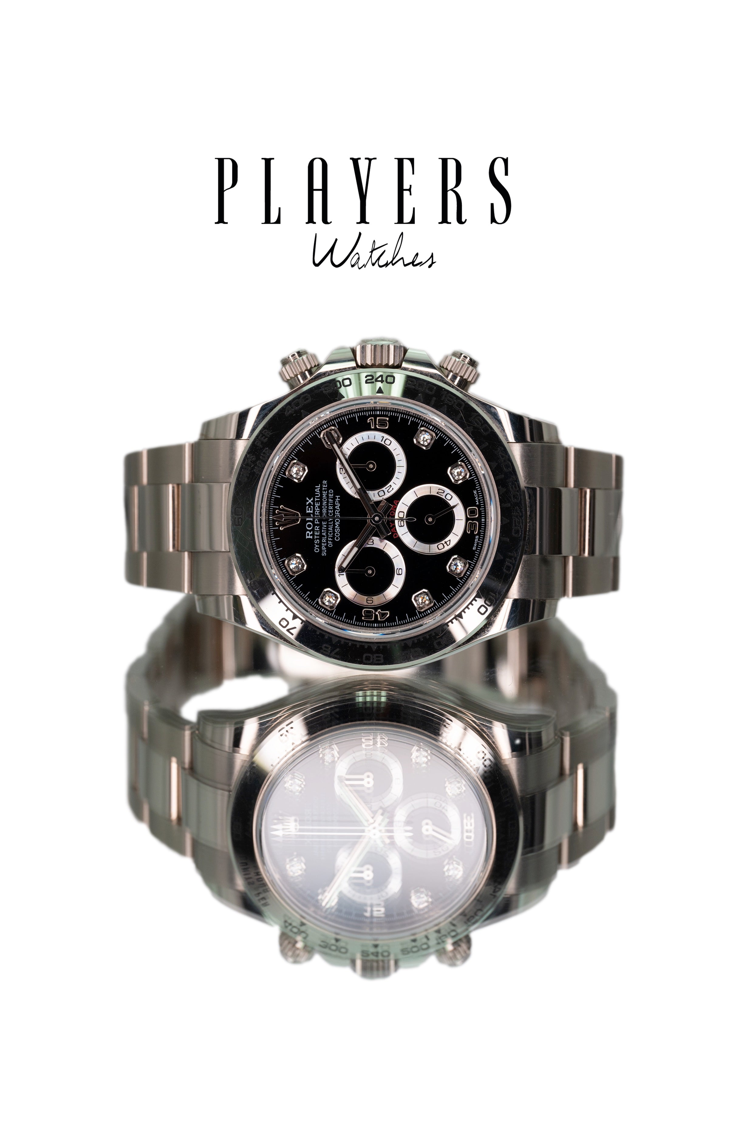 Rolex Daytona 116509 (White Gold with Diamond Markers)