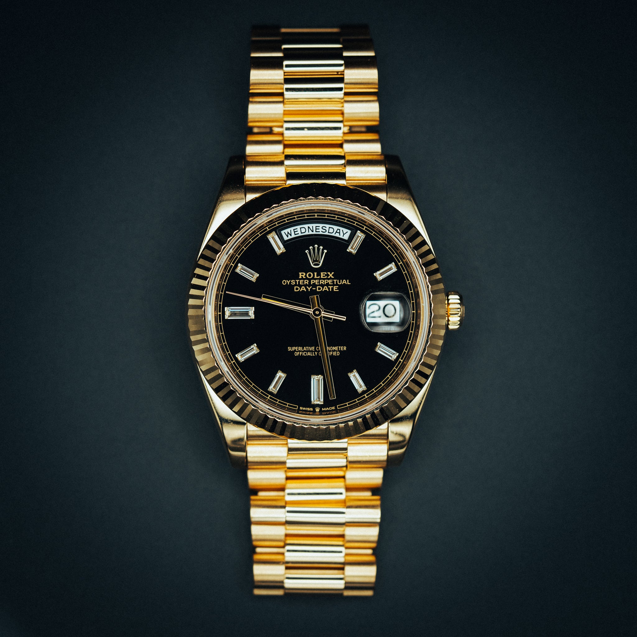 Rolex Day-Date Black & Gold