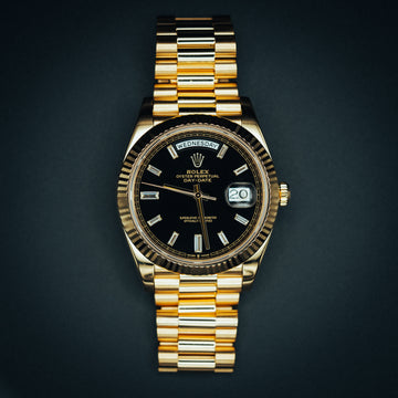 Rolex Day-Date Black & Gold