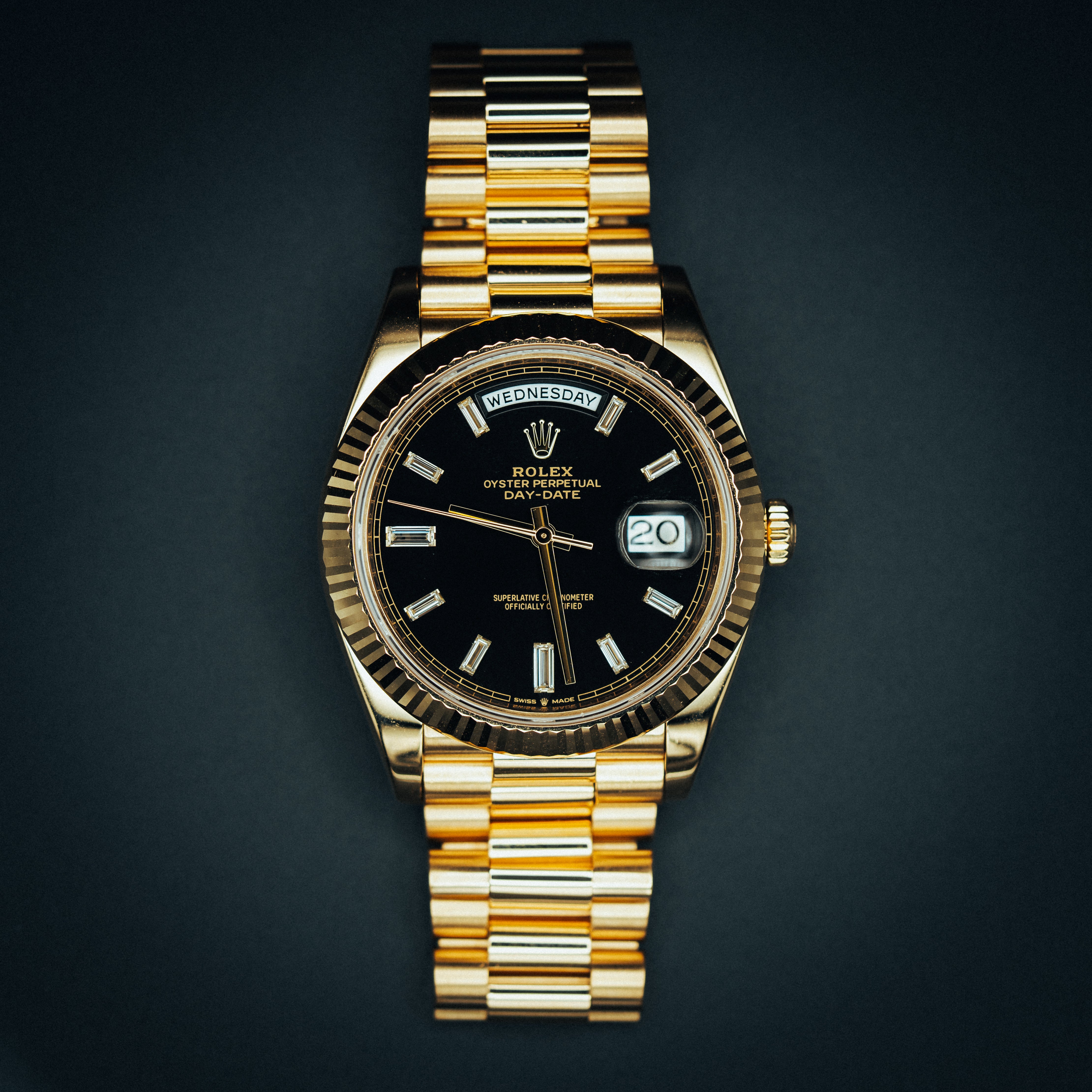 Rolex Day-Date Black & Gold