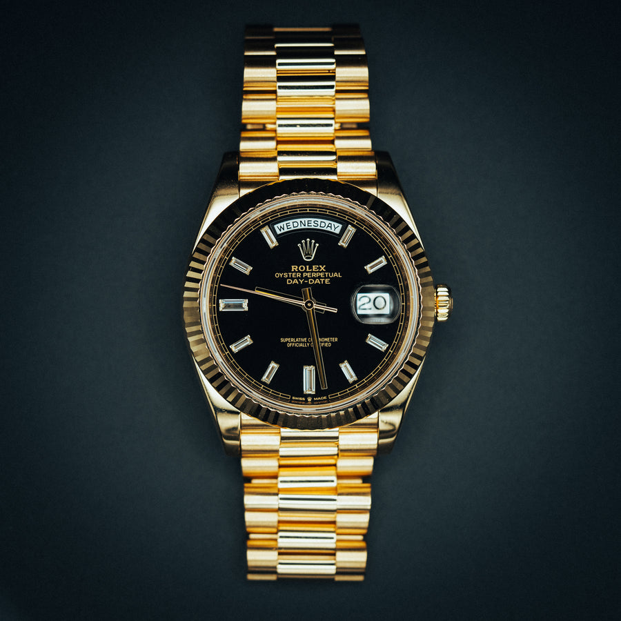 Rolex Day-Date Black & Gold