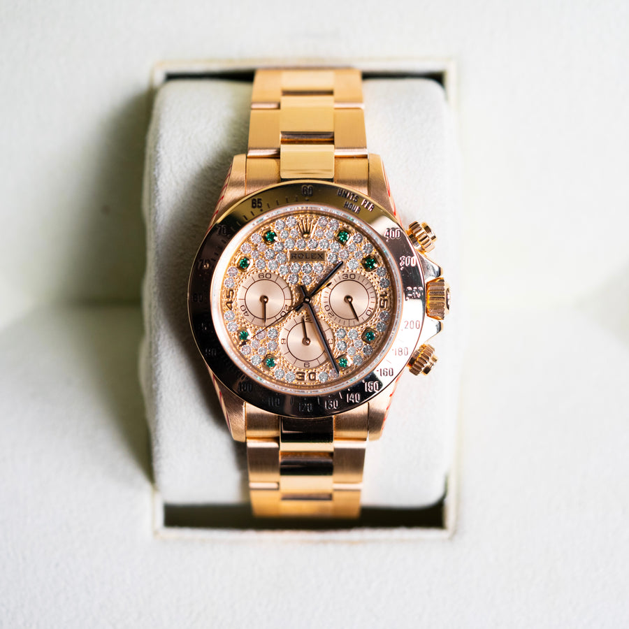 Rolex Daytona Emerald Pave 16528