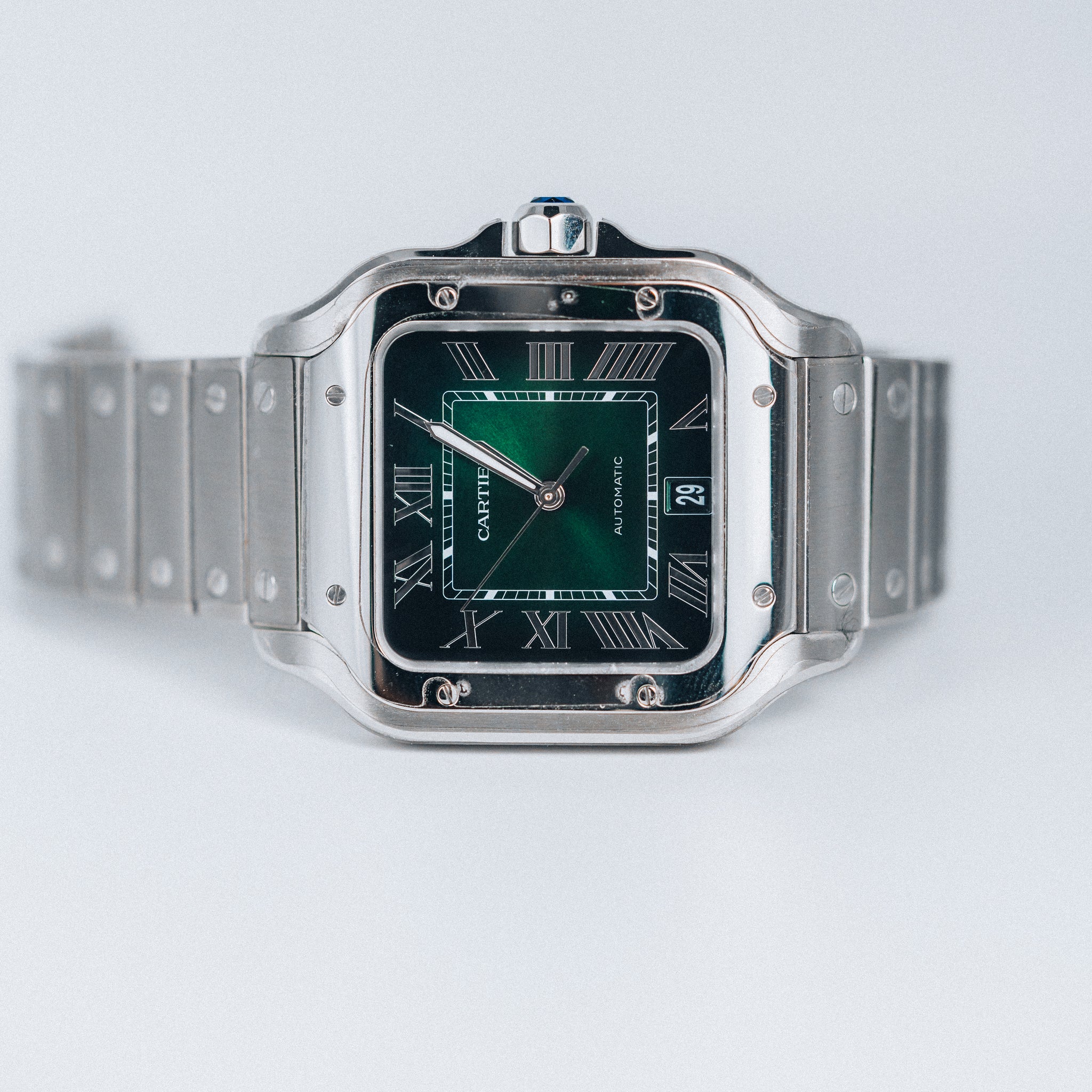 Santos de Cartier Large Smoky Green Dial Automatic (WSSA0062)