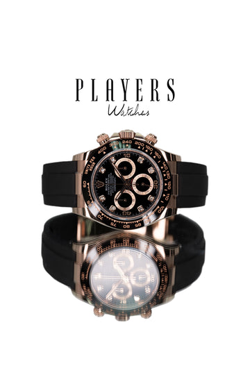 Rolex Daytona (116515LN) 18K Rose Gold on Oysterflex with Diamond Markers