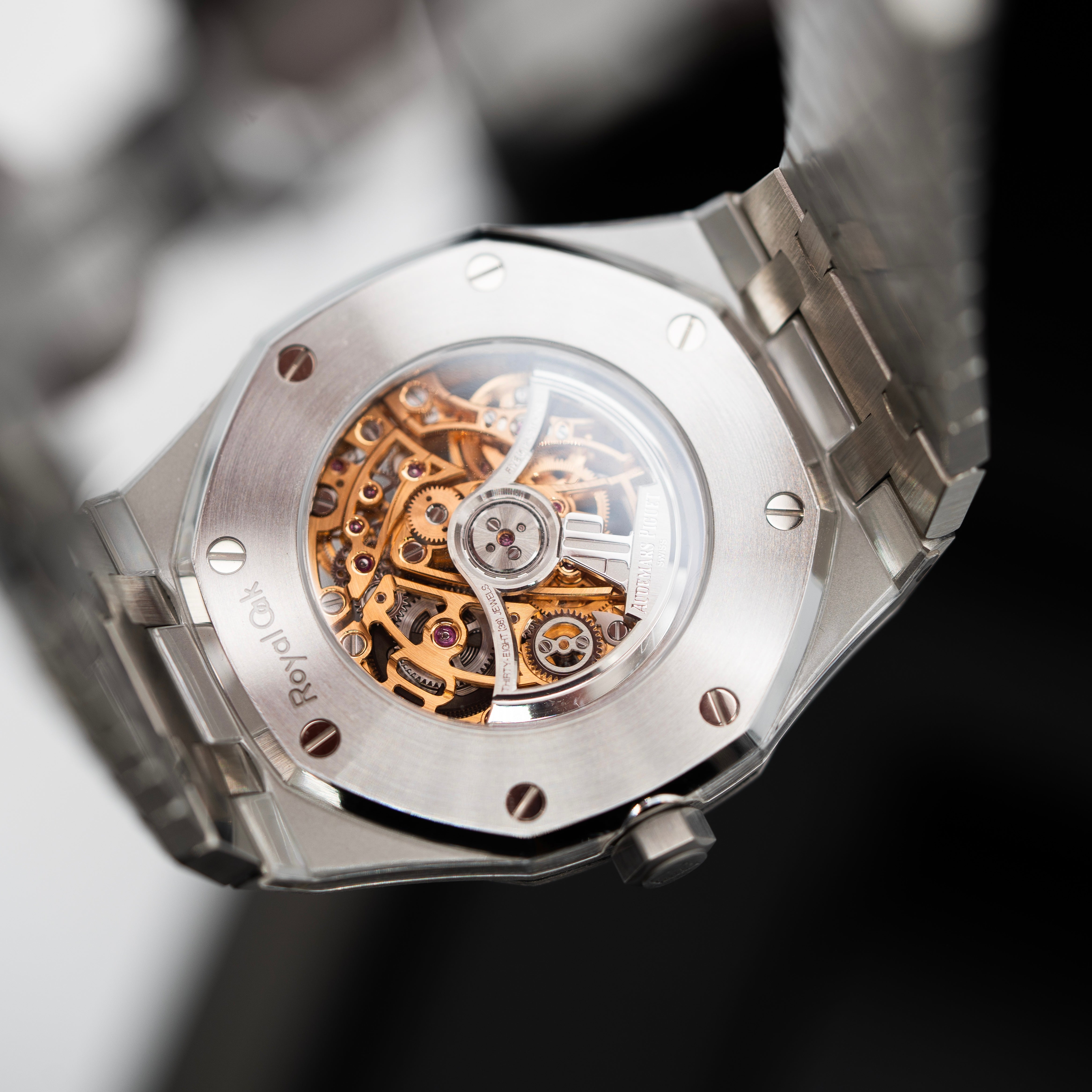 Audemars Piguet Skeleton Salmon Dial 15407ST