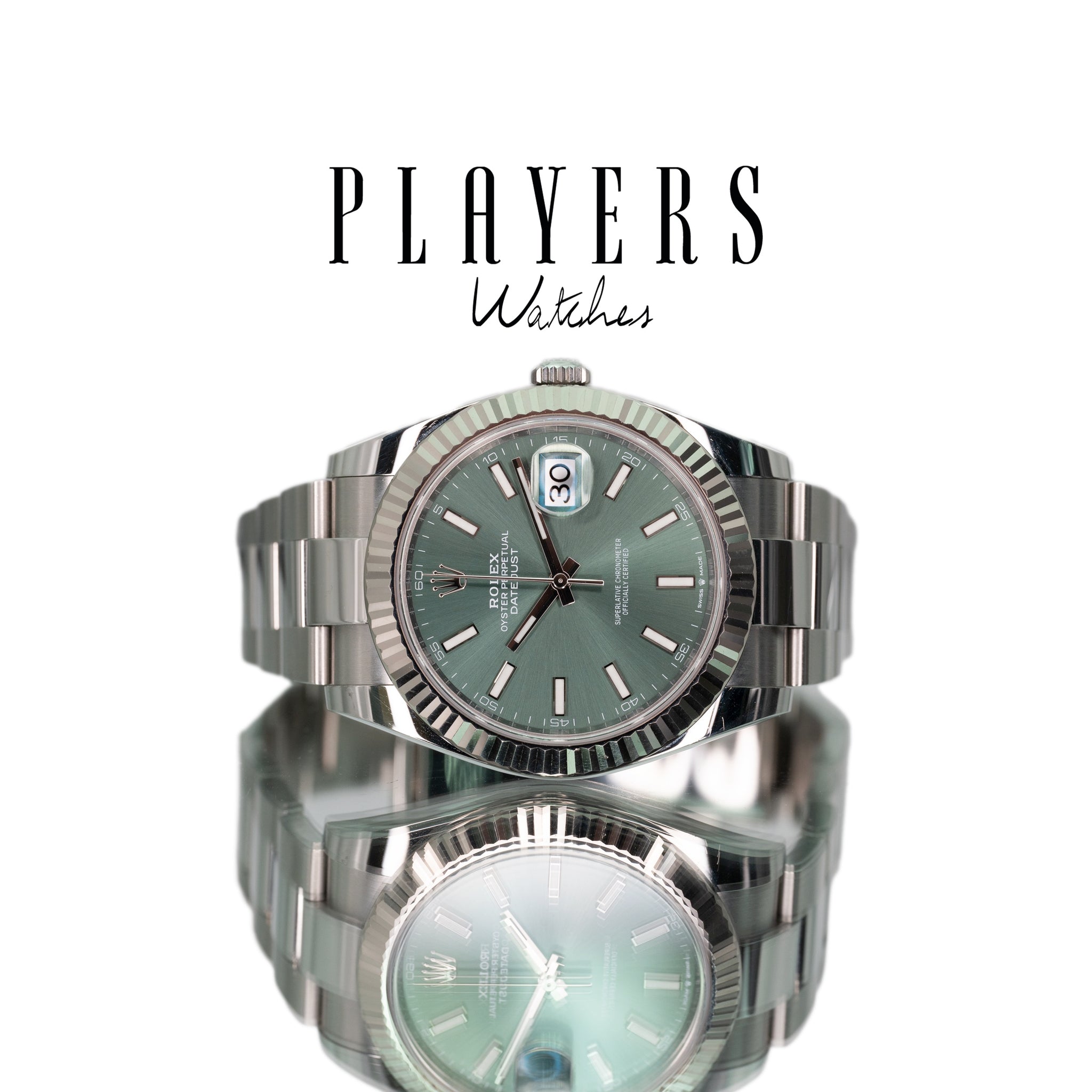Rolex Datejust 41 (126334 - Mint Green Dial Oyster Bracelet)