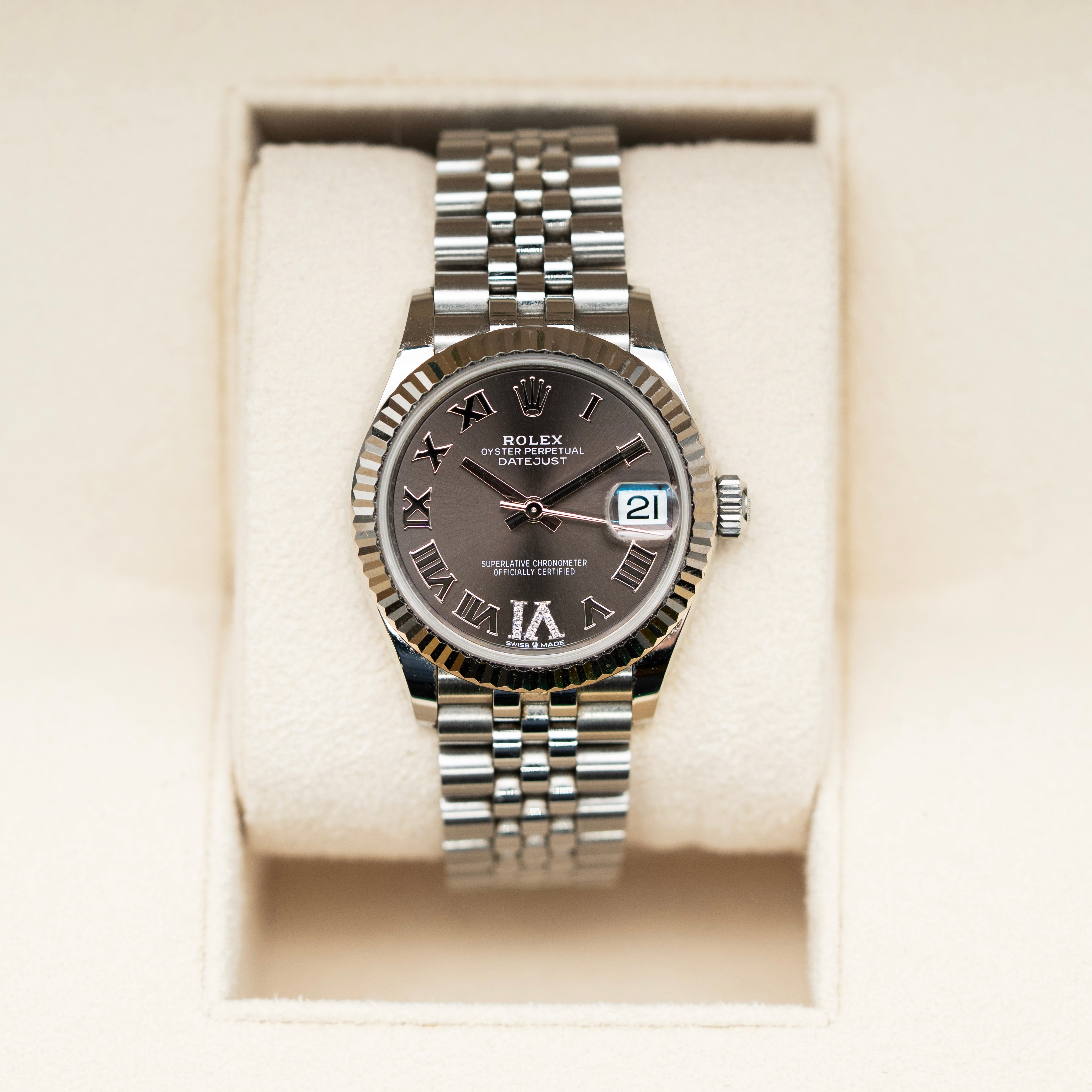Rolex Ladies Datejust 278274 Dark Grey
