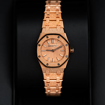 Ladies Audemars Piguet Royal Oak 1 'Mini' Frosted Rose Gold 67630OR