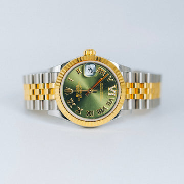 Ladies Datejust Olive Dial