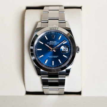 Rolex Datejust Smooth Blue Dial 126300