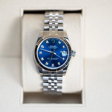 Rolex Ladies Diamond Blue Dial 178274